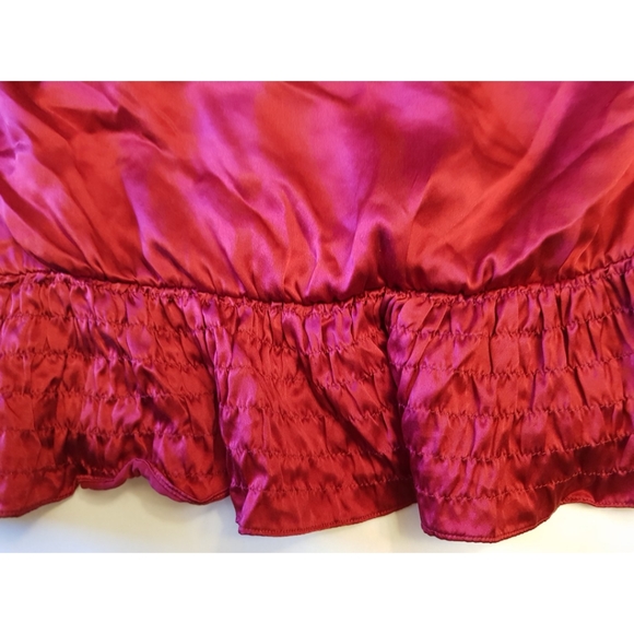 Arden B Luxe Silk Red Cami Top - Picture 5 of 12